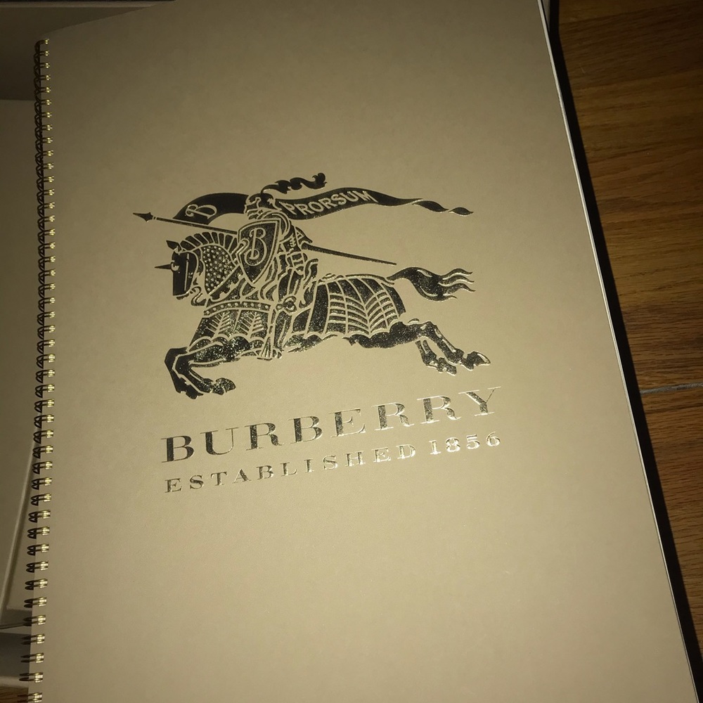 Burberry gold encrusted large sketchbook
